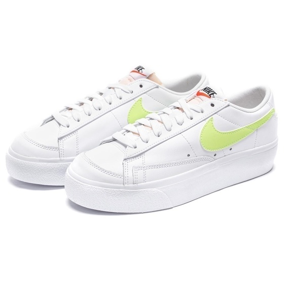 NIKE BLAZER LOW  PLATFORM Sneaker 'LEMON TWIST - Picture 1 of 14
